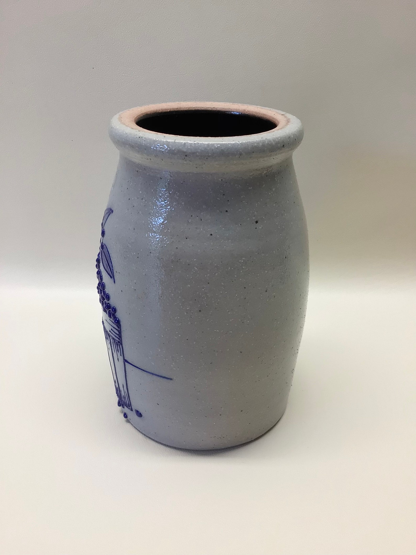 1991 Salmon Falls Salt Glazed blueberry Basket Crock Etsy