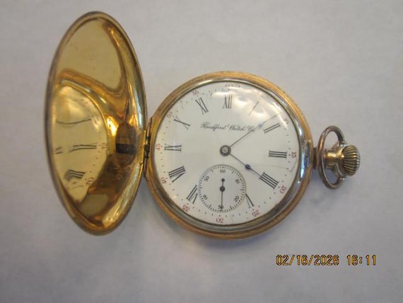 Rockford Watch company full hunter 11 Jewel pocket watch