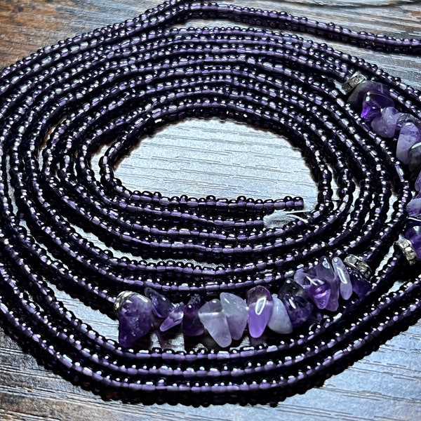 Amethyst Waist Beads