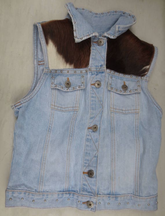 guess denim vest