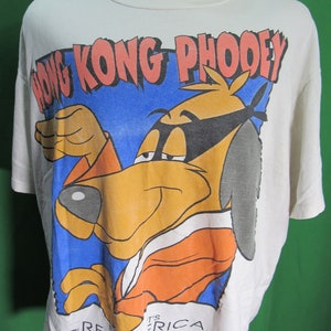 Vintage 90&#39;s 1994 Hong Kong Phooey Paramounts Great America Cartoon Double Sided T-Shirt Size XL