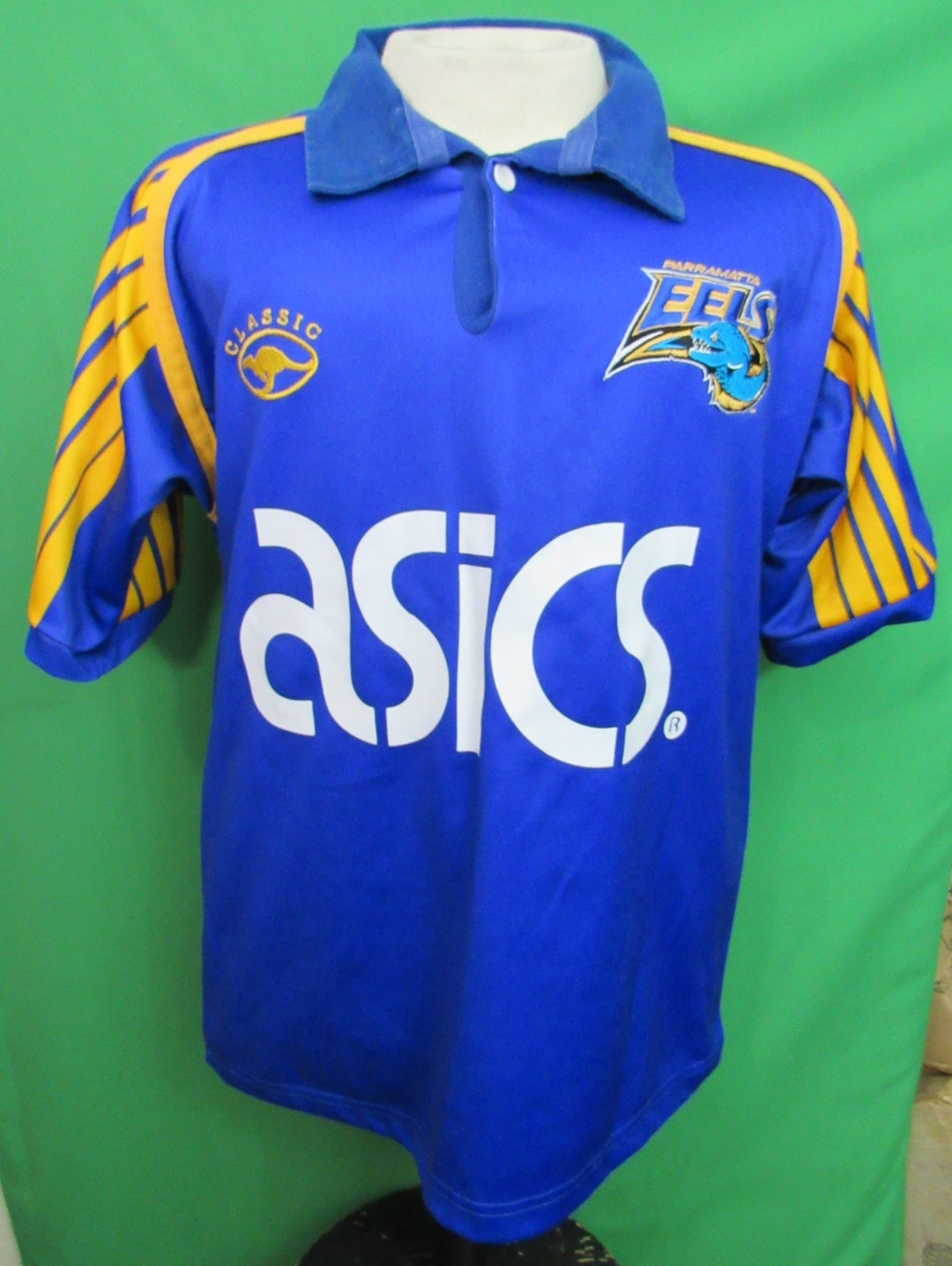 Buy Classic Asics Parramatta Eels Australian Rugby Jersey Size 42 NRL  Online in India
