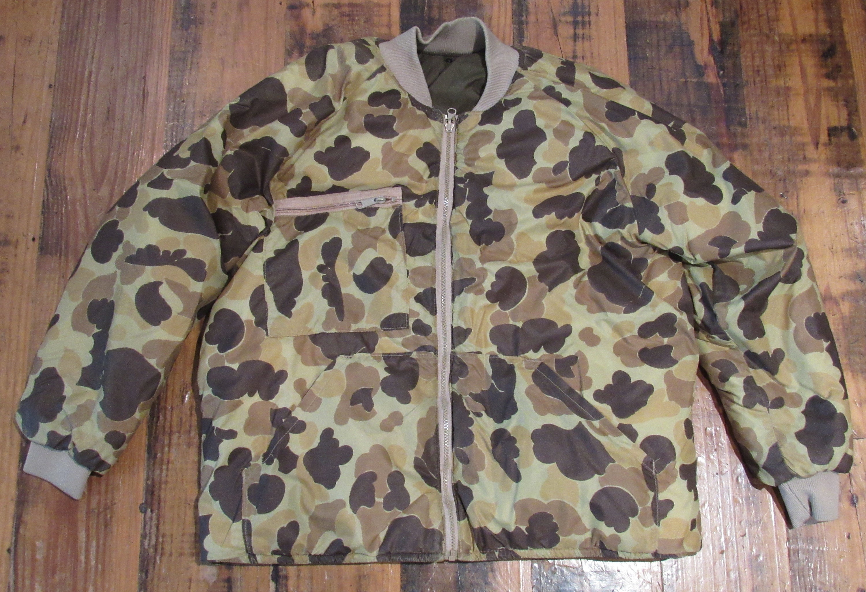 【USA製】80s L.L bean hunting jacket Vintage 80's LL Bean Duck Camo Hunting Jacket / Coat Size