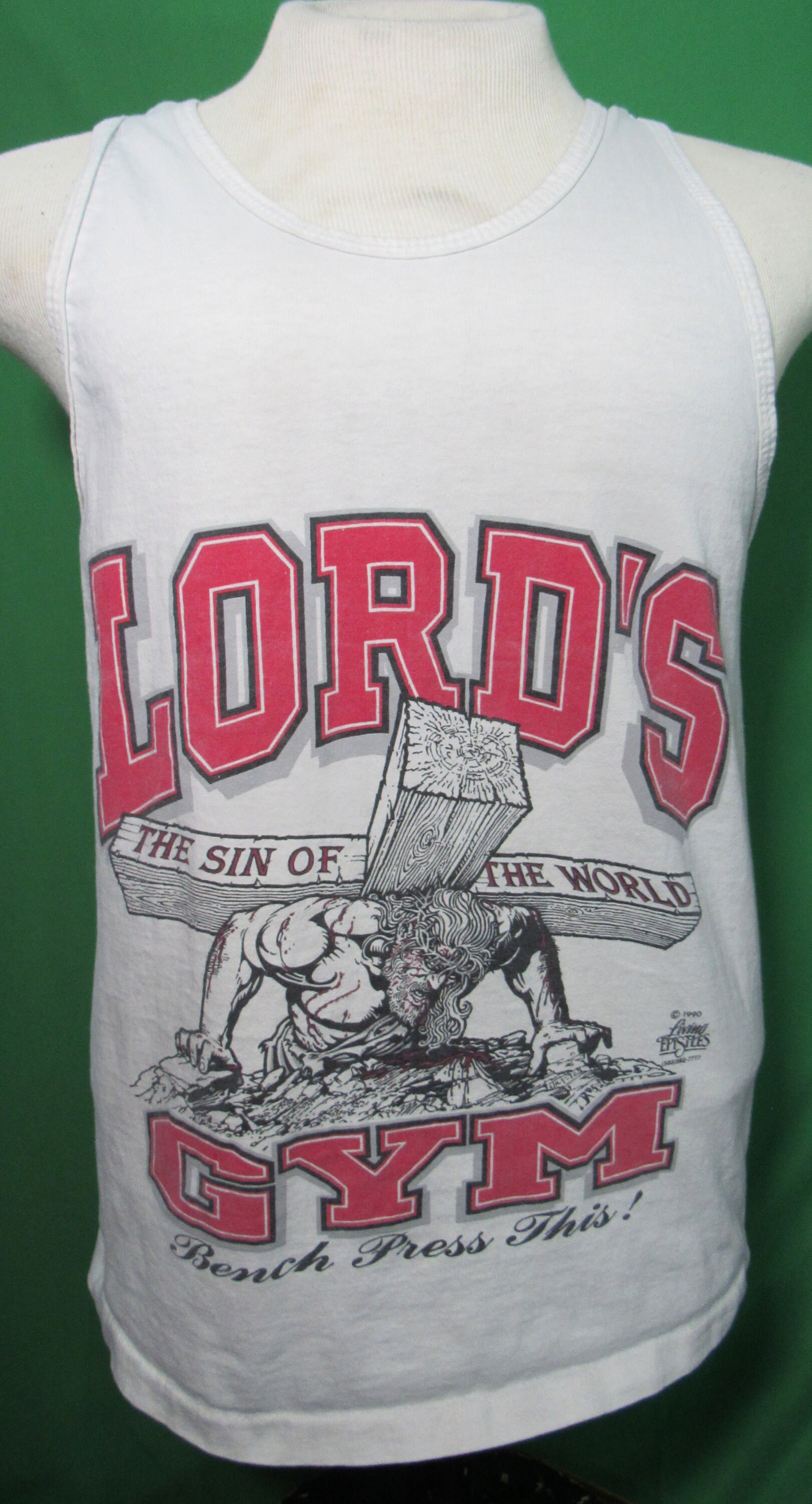 90s ヴィンテージ LORD´S GYM Tシャツ XXL ジーザス 未使用品