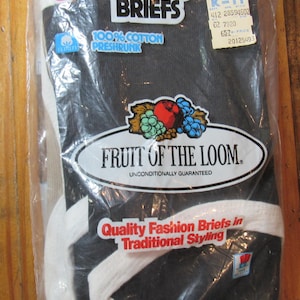 Vintage 80&#39;s 1984 Fruit of the Loom 2 Pack of Men&#39;s Fashion Briefs Men&#39;s Medium