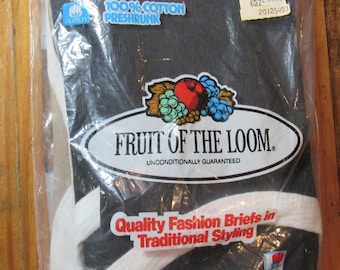 Vintage 80-tals 1984 Fruit of the Loom 2-pack herrkalsonger, medium storlek