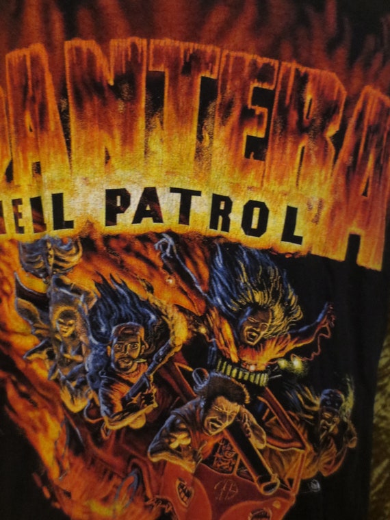 Vintage 1997 Pantera Hell Patrol Tour T-shirt Size Large L