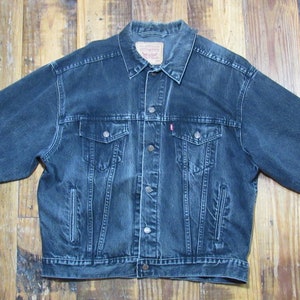 90’S LEVIS 70598 4159 BLACK DENIM JACKET USA製 90s Levi's 70598-4159 Black Denim Jacket 黒 | Glam