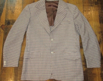 Costume homme Pendleton Pen West à carreaux vintage des années 70 et des années 80