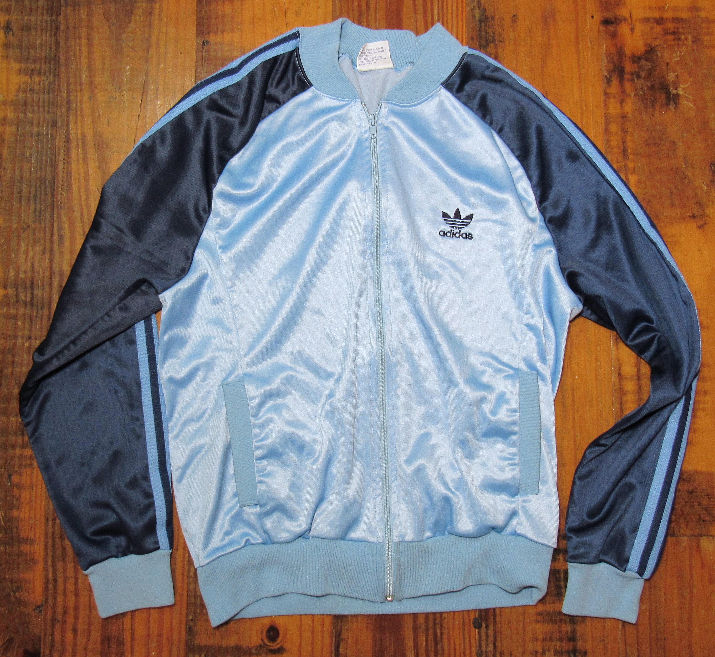 Vintage 80's Adidas ATP Keyrolan Blue 3 Stripe Full Zip Vintage 80's Adidas ATP Keyrolan Blue 3 Stripe Full Zip
