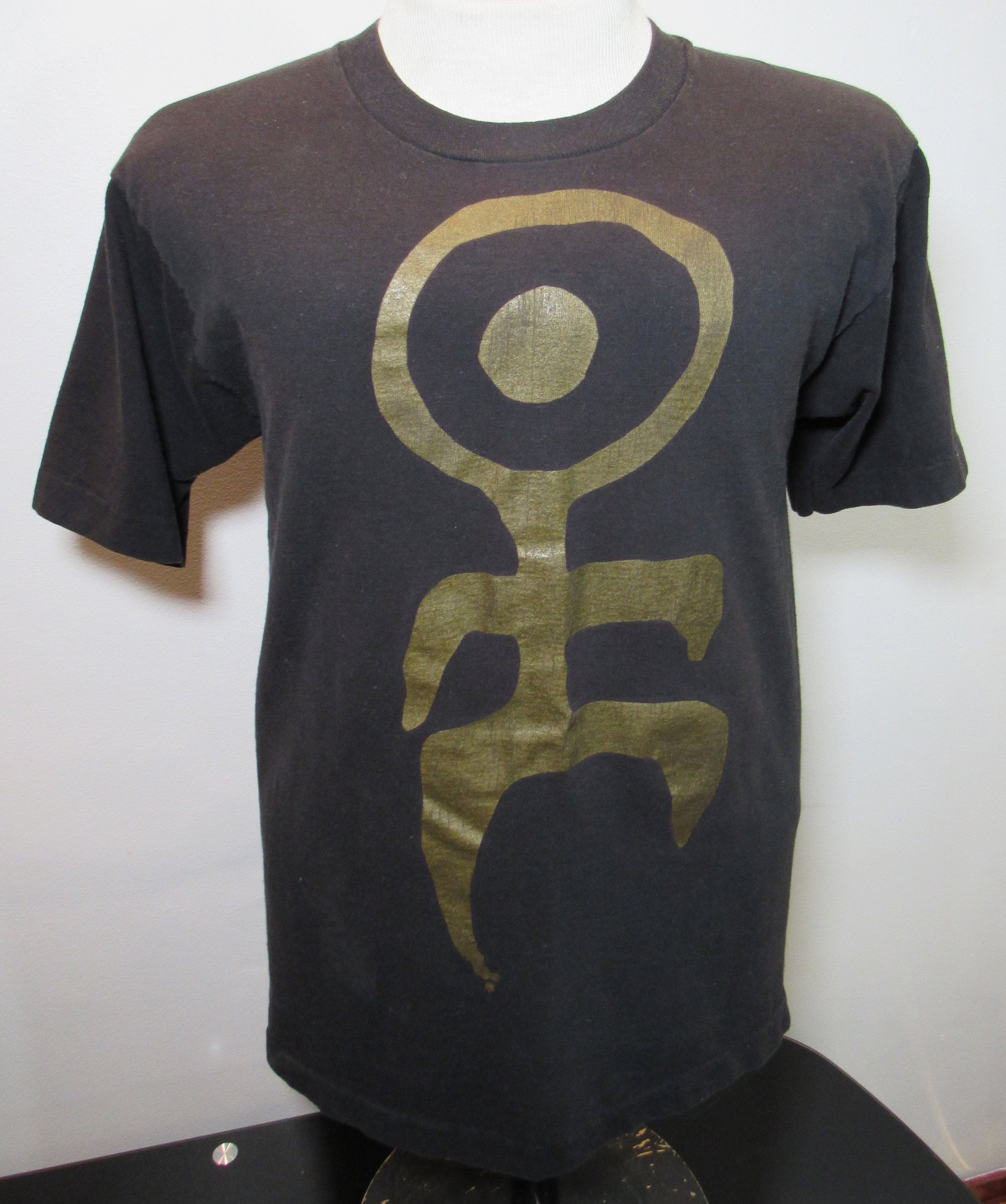 Vintage 90's Einsturzende Neubauten Big Gold Logo FOTL Tag Size