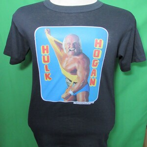 Vintage 80's 1987 Hulk Hogan WWF Wrestling Graphic Tour T-Shirt Size Small / Medium