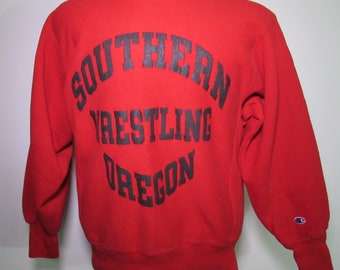 トップス 80s champion reverse weave oregon Vintage Oregon Ducks Champion Brand Reverse Weave 80s