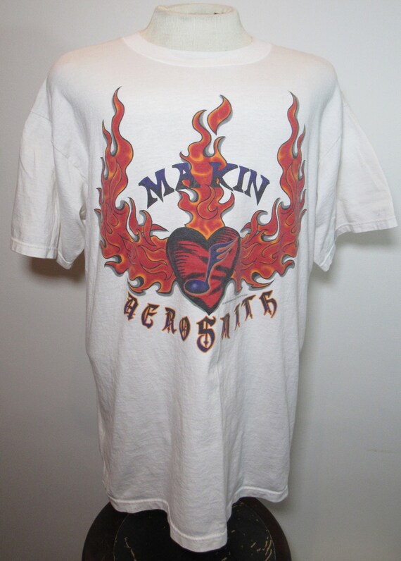 Vintage 90s Aerosmith Get A Grip T-shirt Hard Rock Glam Metal Steven Tyler Band Merch Tee Size M/L