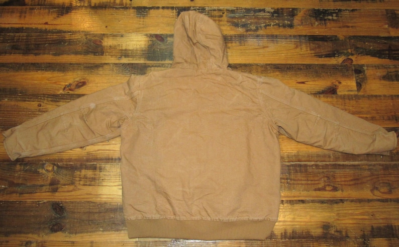 Carhartt J130-M J130 Brun Canvasjacka med Huva, Loosefit, Herr, XL, Quiltfodrad bild 5