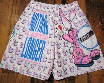 Vintage 90's 1993 Energizer Bunny Promo Boxer Shorts Size Medium All Over Print
