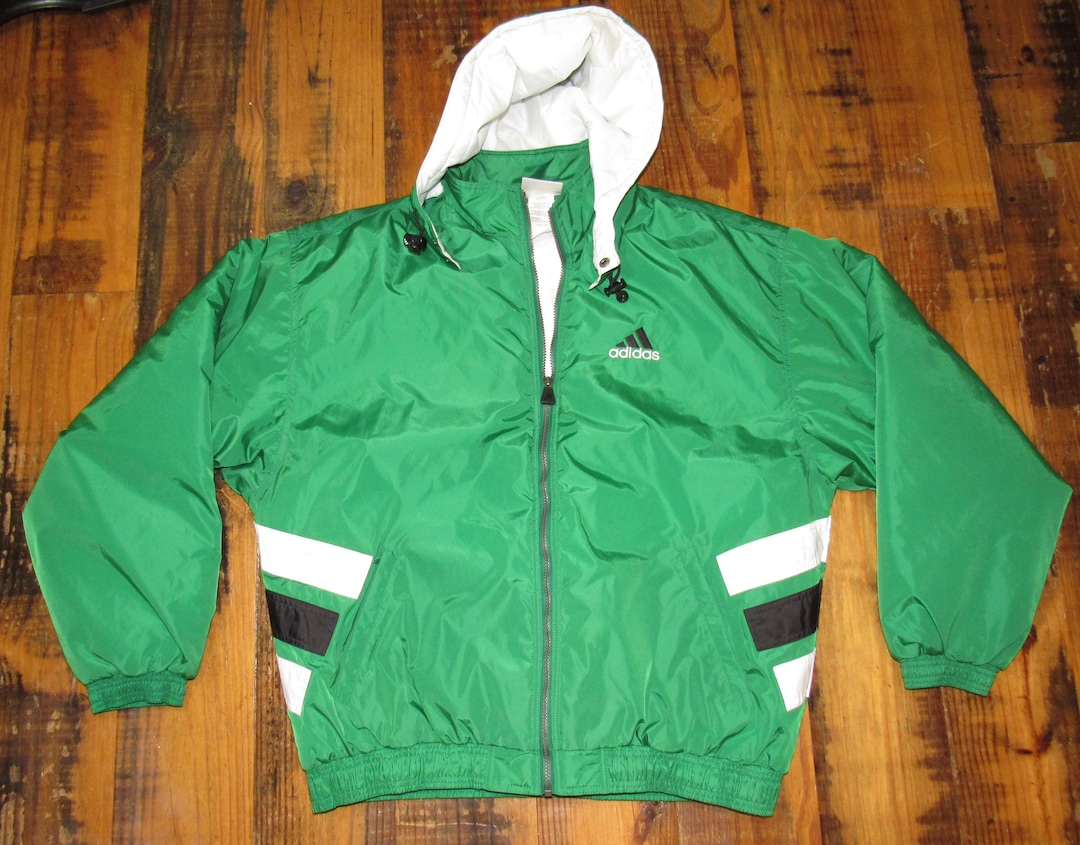 【超希少】アディダス スキーウェア ジャケット ヴィンテージ グリーン L Vintage 90's Green Adidas Winter Jacket Parka Soccer Men's XL