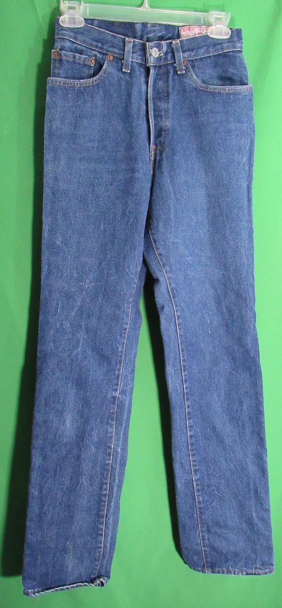 Vintage Levis 501 Button Fly Jeans w/ Wash Em Hot 