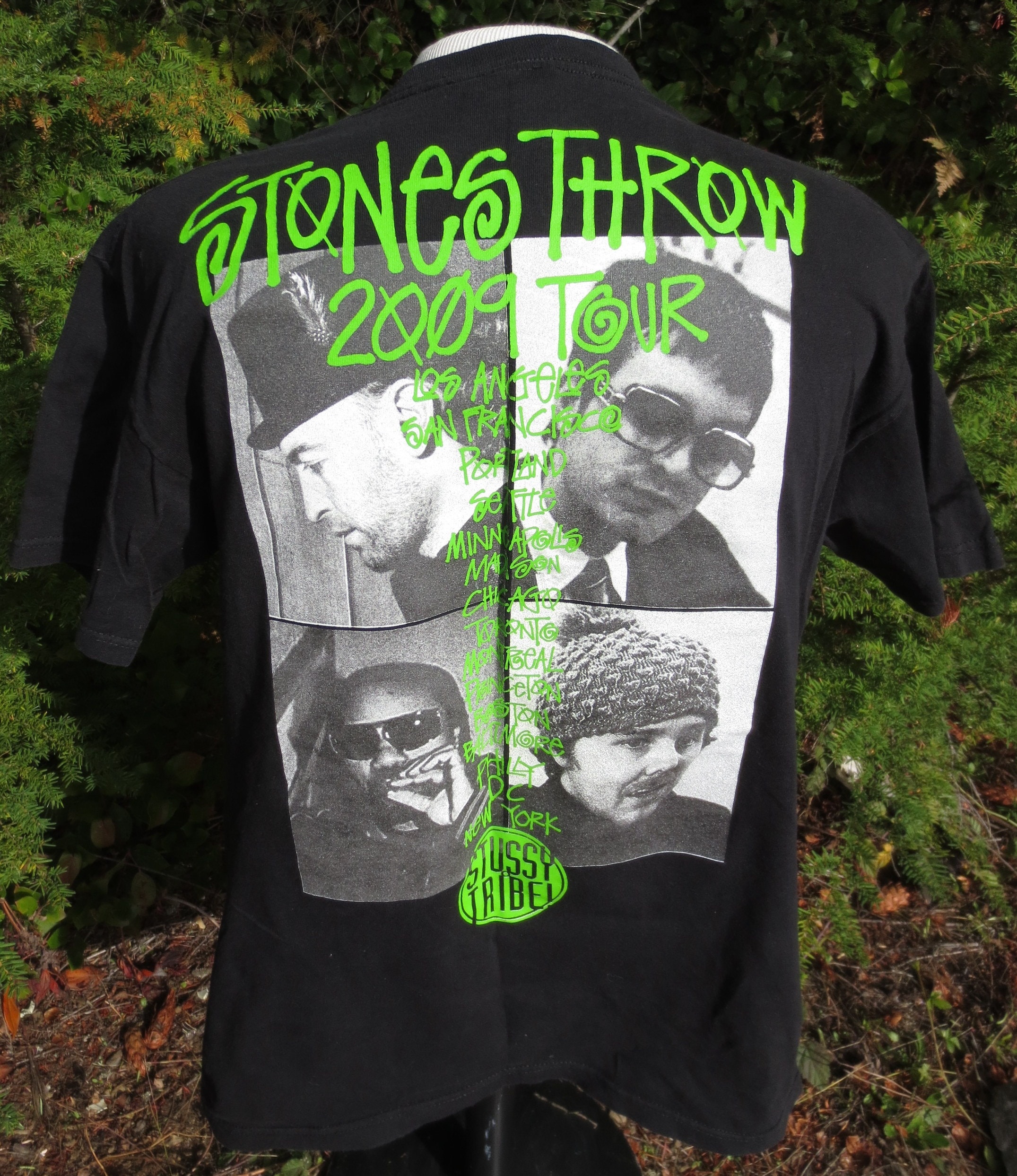 Stussy Tribe Stones Throw 2009 Tour T-shirt Mayer Hawthorne Peanut