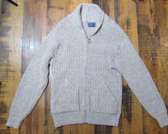 Vintage 60's / 70's Pendleton Westerly Wool Cardigan Sweater Size Large