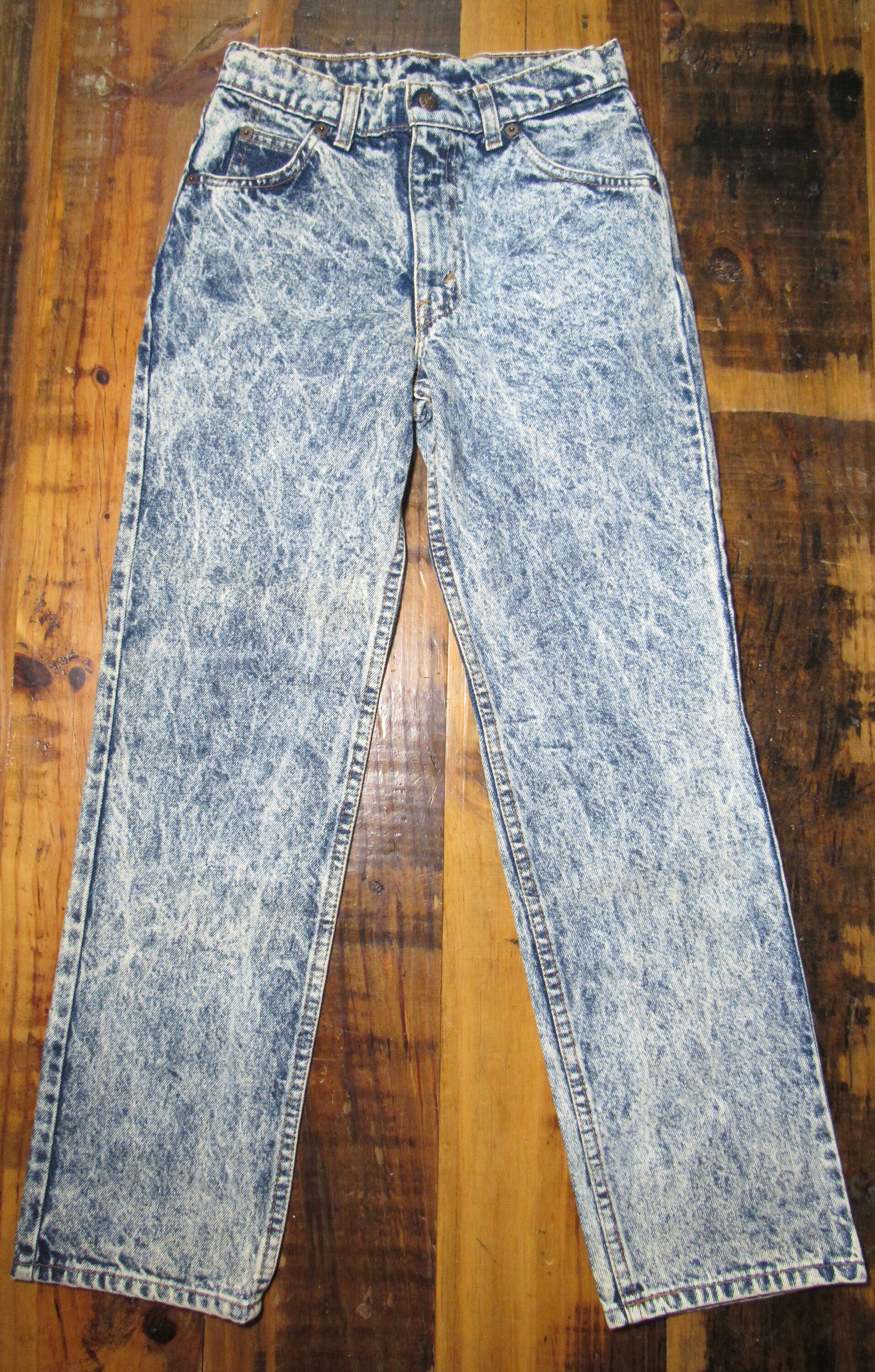 Vintage 80's Levis 500 Orange Tab Stone Washed / Acid Wash Women's