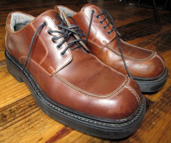 Vintage Unlisted Men\'s Brown Leather Boots Kenneth Cole Men main image 2