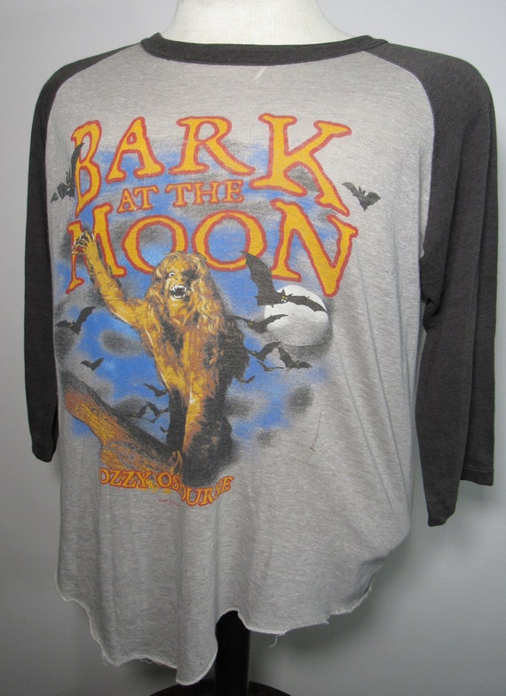 Vintage 80's 1984 Ozzy Osbourne Bark at the Moon T