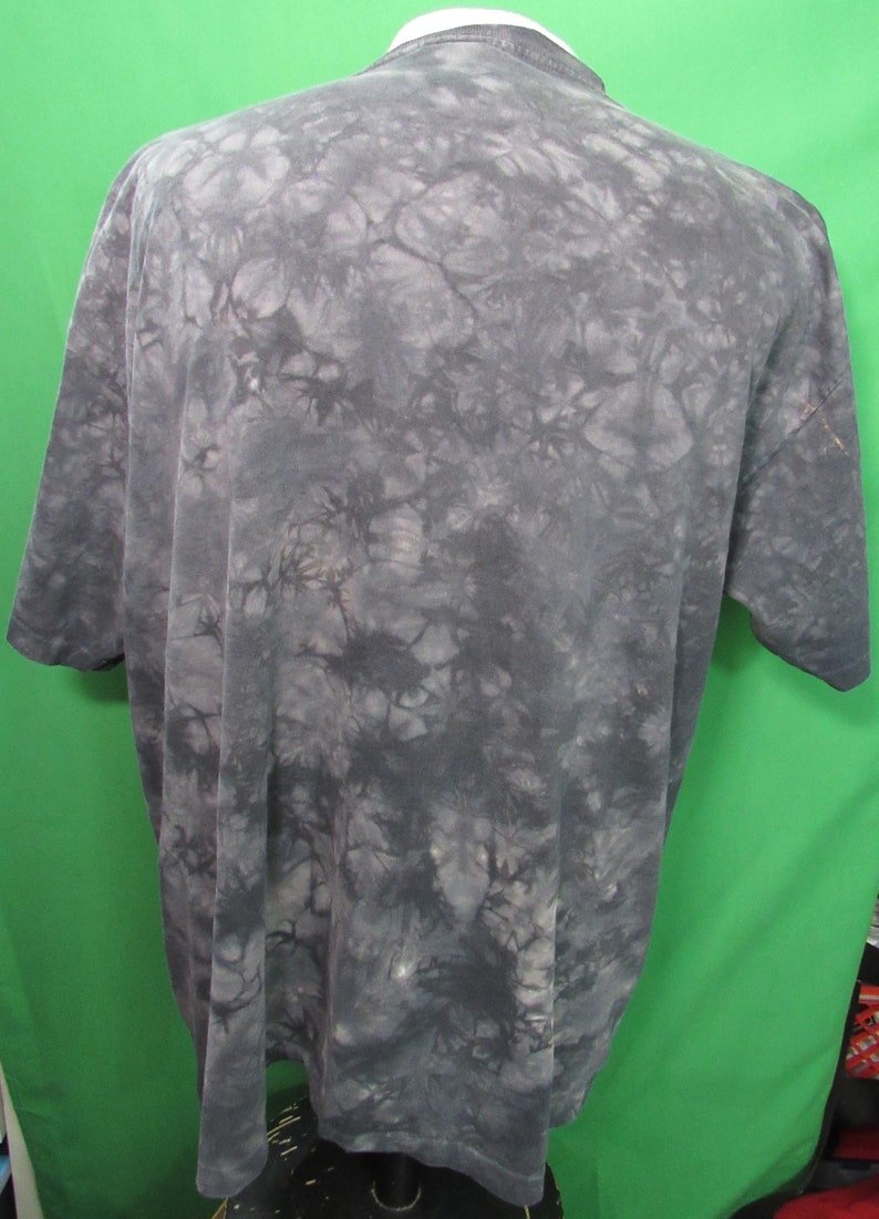 Y2K Liquid Blue Led Zeppelin Tye Dye T-Shirt Size XL image 5