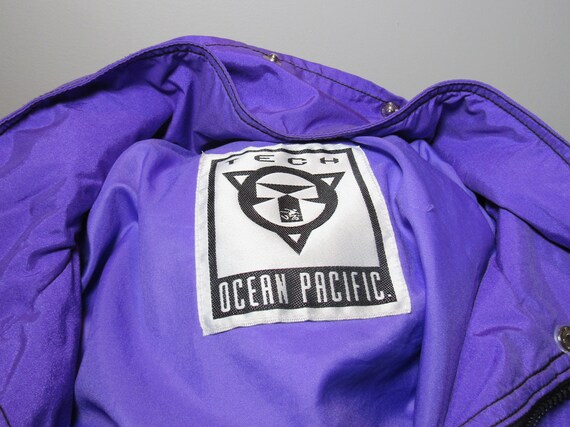 Vintage 90's OP Ocean Pacific Tech Purple Nylon Lightweight