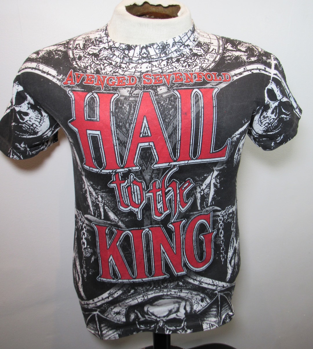 Y2K 2013 Avenged Sevenfold Hail to the King All Over Print T-shirt