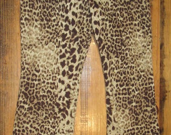 Y2K Jones New York Gepard Leopardenmuster Niedrige Taille Schlaghose Größe 8 30 "Taille
