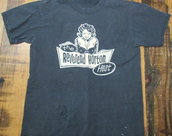 Vintage Thrashed Reverend Horton Heat T-Shirt Size Medium Sexy Devil Rockabilly