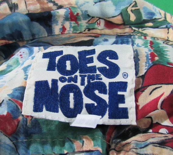 Vintage Toes on the Nose Rare Pattern Tiki Hawaii… - image 5