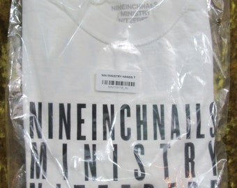 Nine Inch Nails Cleveland 2022 Rare Hands Tshirt Size XL New Sealed NIN Ministry Nitzer Ebb T-shirt