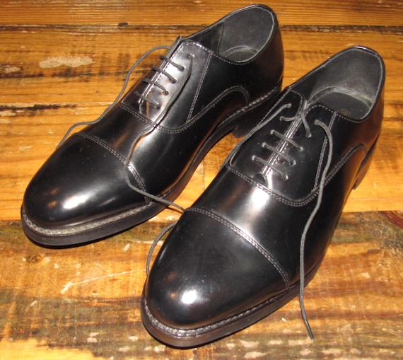 Samuel Windsor Shoes Men\'s Size 9 Black Leather Cap Toe Oxford Dress Shoes Oxford Shoe - Black – Samuel Windsor main image 3