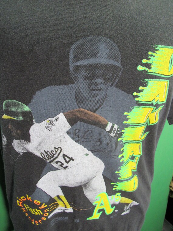Vintage 90's 1990 Rickey Flash Henderson Oakland … - image 2