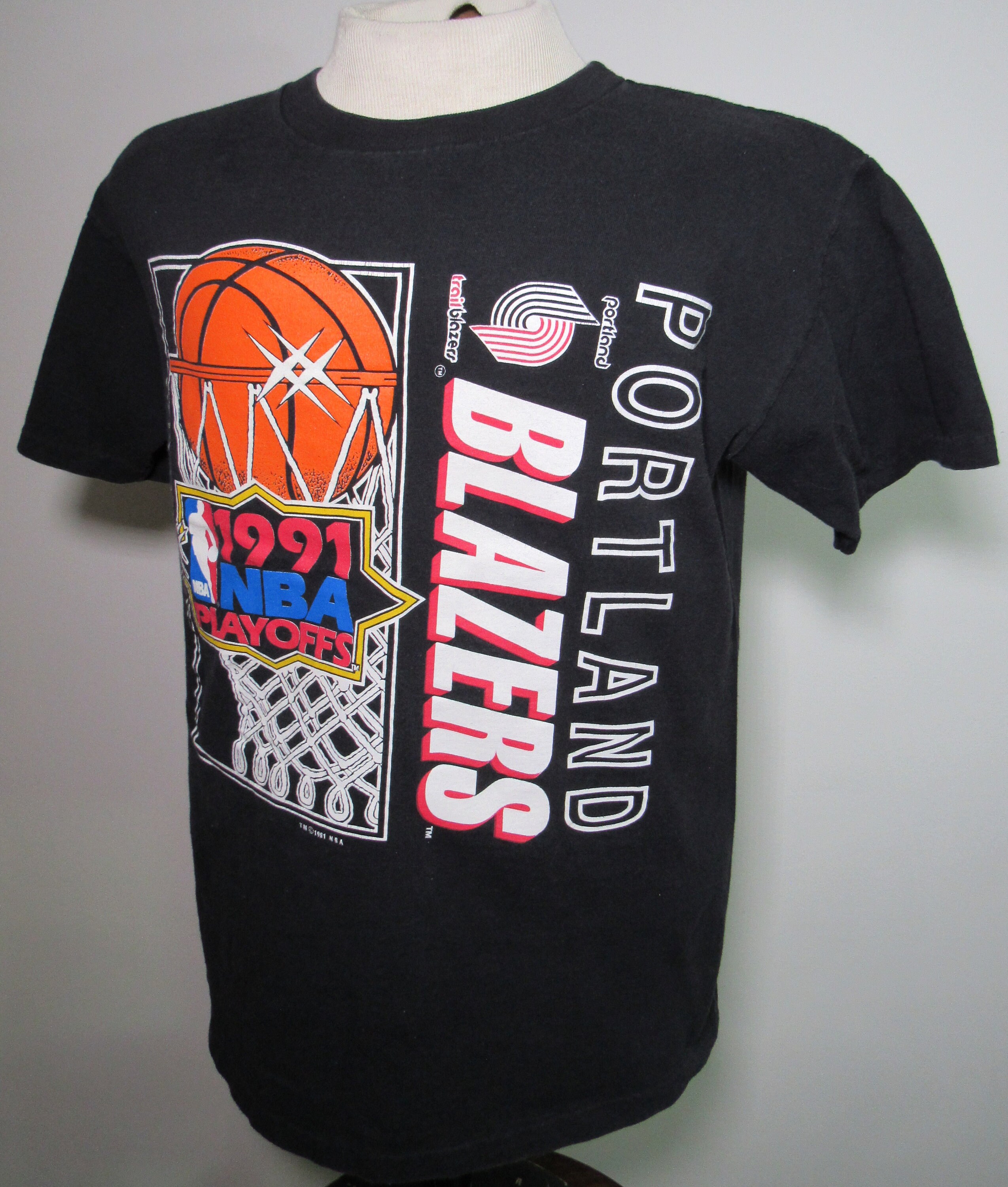 Vintage Portland Trail Blazers 1991 T-shirt NBA Basketball Playoffs Drexer  – For All To Envy