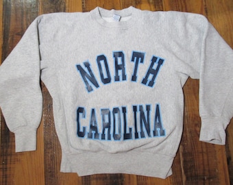 Vintage 90's North Carolina University Soffe Super Sweats Crewneck Sweatshirt M