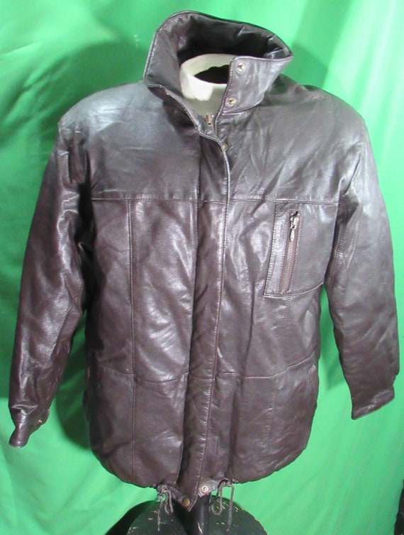 80's leather jacket Eddie Bauer - Gem