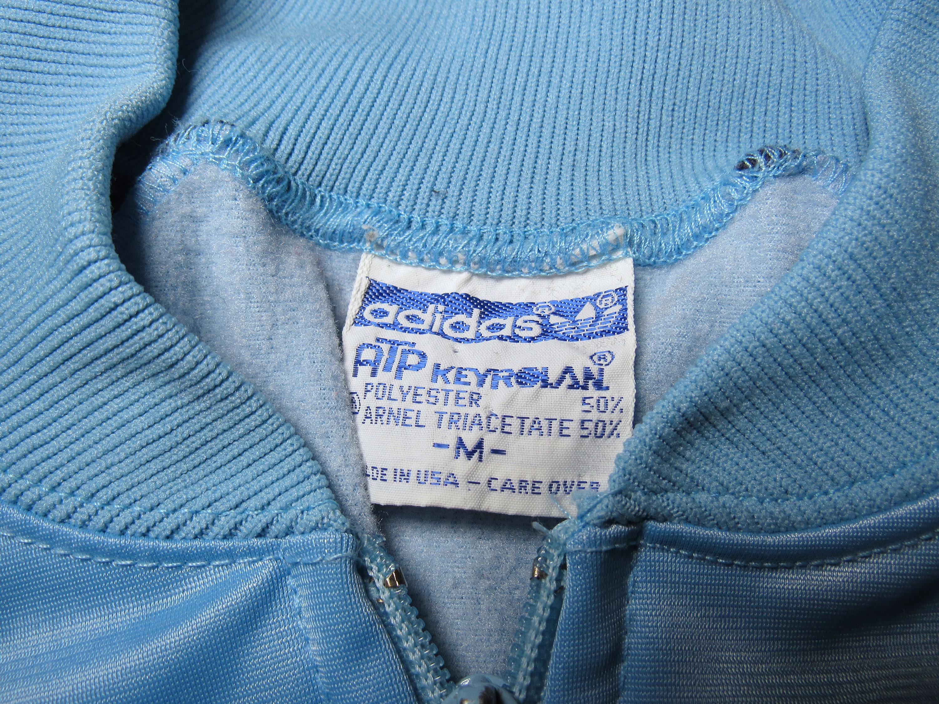 Vintage 80's Adidas ATP Keyrolan Blue 3 Stripe Full Zip Vintage 80's Adidas ATP Keyrolan Blue 3 Stripe Full Zip
