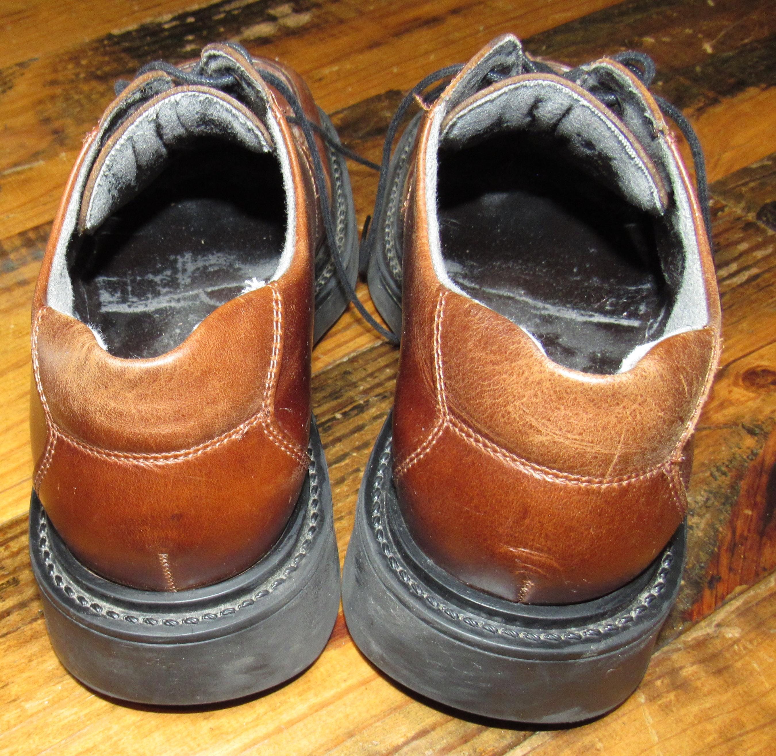 Vintage 90s Y2K Streetwear Mens 10.5 M Chunky Leather Platform Boots Shoes Brown RARE VTG 90s Destroy Brown Western Style Cowboy Platform  main image 2