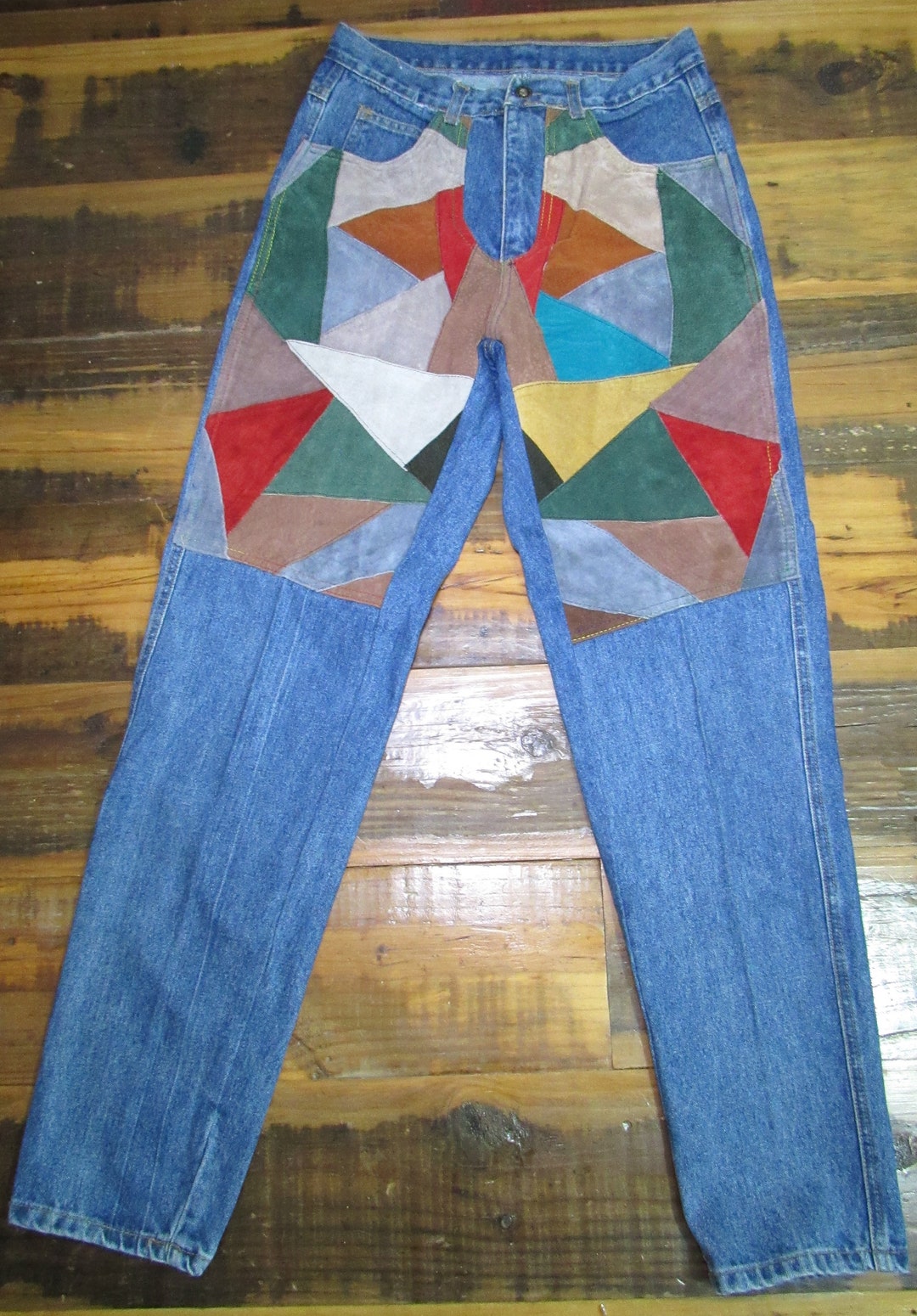 【未使用】UNDER THE SIGN WIDE PATCHWORK デニム 未使用】UNDER THE SIGN WIDE PATCHWORK デニム