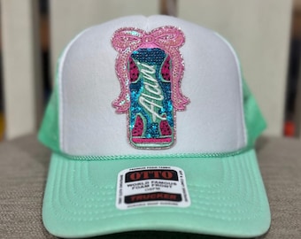 Energy Drink Trucker Hat / Trucker Hat Patch