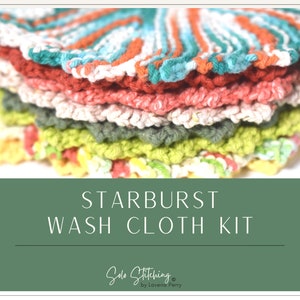 Starburst Round Wash Cloth Kit