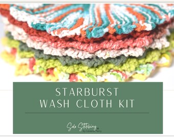 Starburst Round Wash Cloth Kit