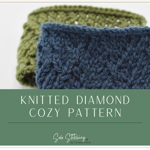 Knitted Diamond Cozy Pattern