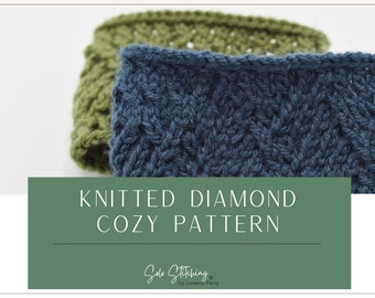 Knitted Diamond Cozy Pattern