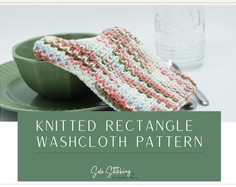 Knitted Rectangle Washcloth Pattern