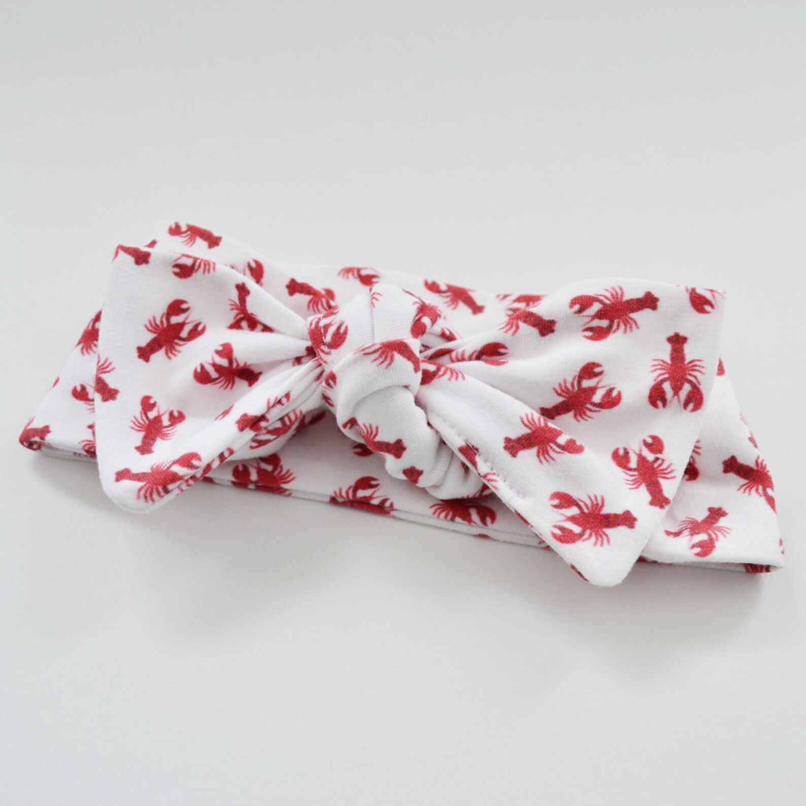 Lobster Baby Headband Knotted Headband Top Knot Headband Etsy