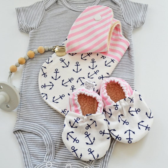 Babyhug 100% Cotton Knit Mittens & Booties Set with Nautical Theme Print - Light Blue main image 0